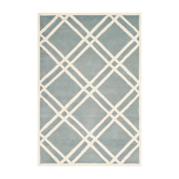 Jasnoniebieski wełniany dywan Safavieh Cameron, 243x152 cm