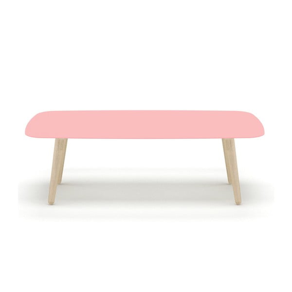 Różowy stolik MEME Design Nord Rettangolare