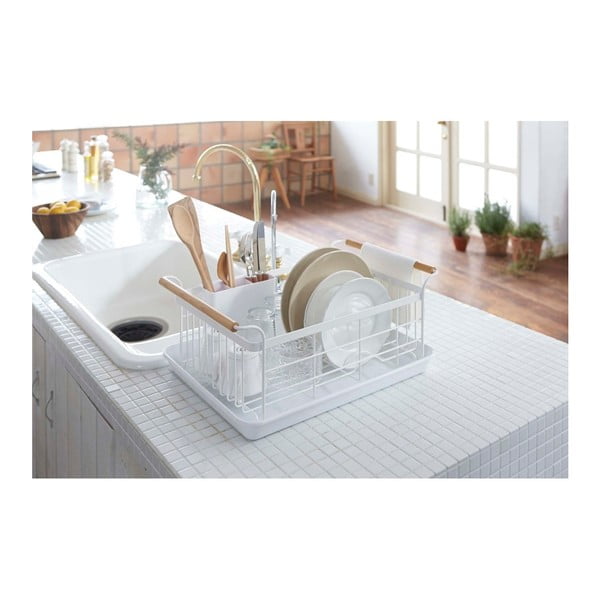 Ociekacz do naczyń z detalem z bukowego drewna YAMAZAKI Tosca-image-3