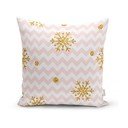 Świąteczna poszewka na poduszkę Minimalist Cushion Covers Golden Snowflakes, 42x42 cm