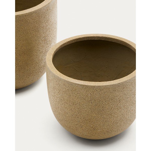 Osłonki na doniczki zestaw 2 szt. z cementu ø 44 cm Selvi – Kave Home-image-3