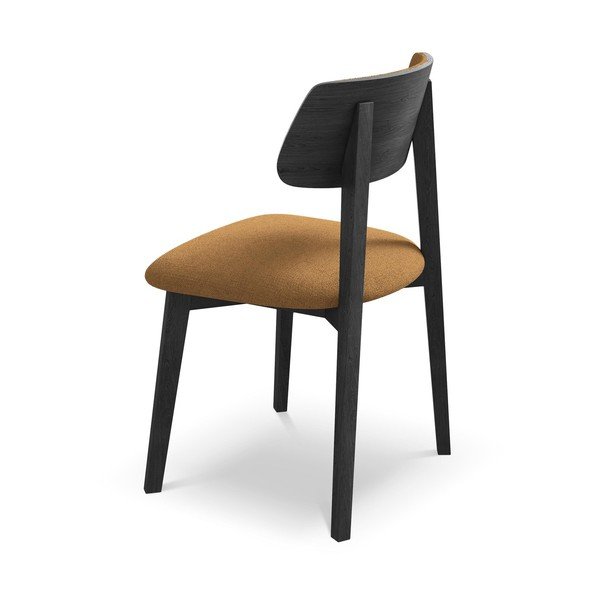 Krzesło z litego drewna w kolorze terakoty Niu – Makamii-image-3