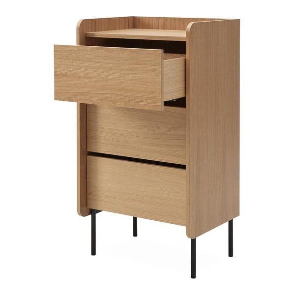 Wysoka komoda w dekorze dębu 60x108,5 cm Wrap – Bonami Selection-image-3