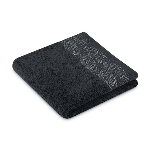 Czarne bawełniane ręczniki zestaw 2 szt. frotte Allium – Restilo-image-1