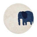 Bawełniany dywan dziecięcy odpowiedni do prania/tkany ręcznie w kolorze kości słoniowej ø100 cm Tandani – Kave Home