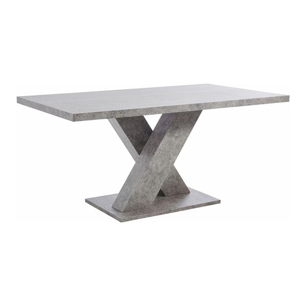 Stół z betonowym dekorem Støraa Anton, 90x160 cm