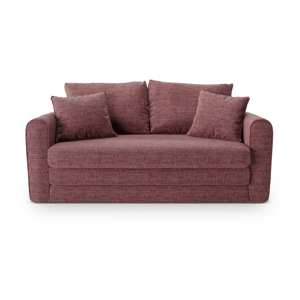 Ciemnoróżowa rozkładana sofa 158 cm Lido – Micadoni (zdjęcie 3)