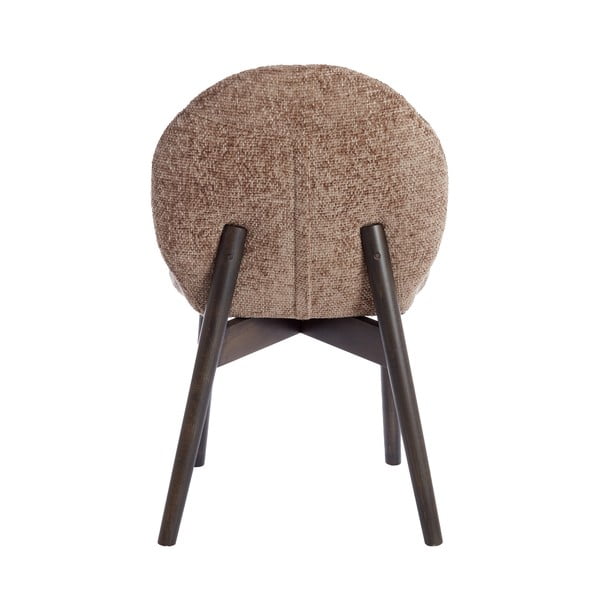 Brązowe tapicerowane fotele jadalniane zestaw 2 szt. Sinosa – Light & Living-image-3