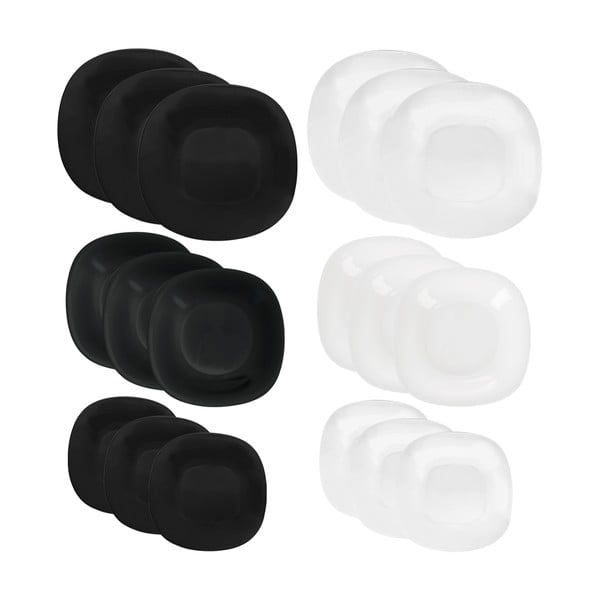 Szklany zestaw talerzy 18 szt. LUNA – Orion-image-3