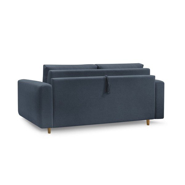 Ciemnoniebieska sofa do spania/rozkładana 220 cm Cocoone – Bobochic Paris-image-4