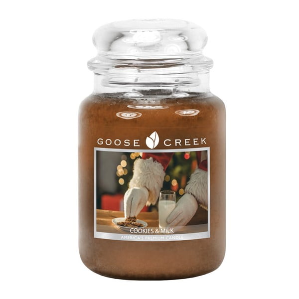 Świeczka zapachowa w szklanym pojemniku Goose Creek Ciasto i mleko, 150 h