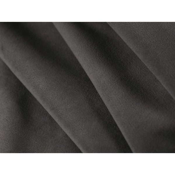 Ciemnoszara aksamitna sofa do spania 184 cm – Micadoni -image-4