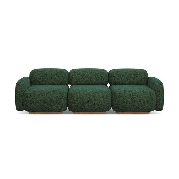 Ciemnozielona sofa modułowa 270 cm Ailani – Makamii