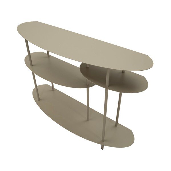 Szarobeżowa metalowa konsola 34x118 cm Saturn – Mauro Ferretti-image-2