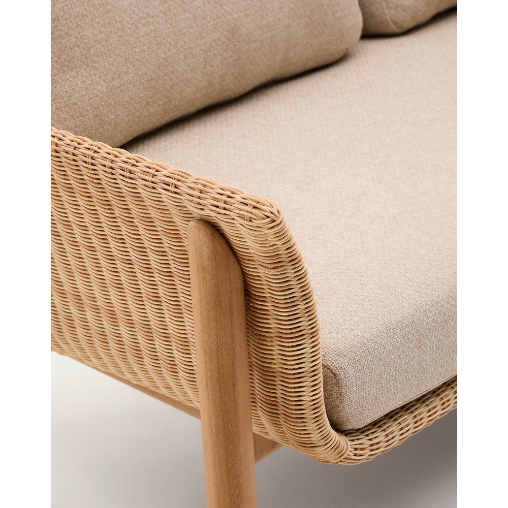 Beżowa/w naturalnym kolorze tapicerowana sofa ogrodowa Galea – Kave Home (zdjęcie 7)