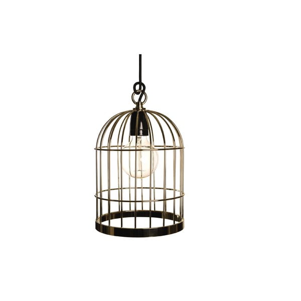 Złota lampa wisząca Filament Style Bird Cage