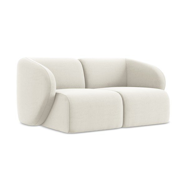 Beżowa aksamitna sofa 174 cm Lani – Makamii-image-1