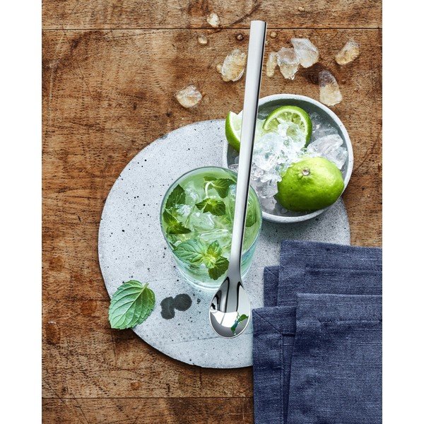 Szare długie łyżeczki ze stali nierdzewnej zestaw 6 szt. Nuova – WMF-image-1