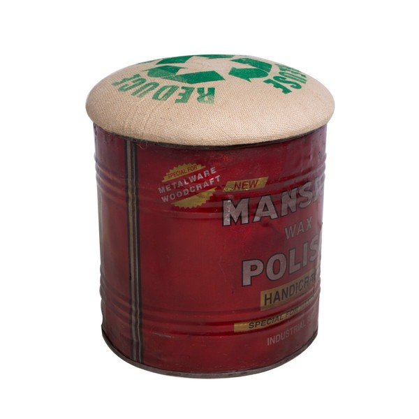 Czarny puf Mauro Ferretti Handicraft B-image-1