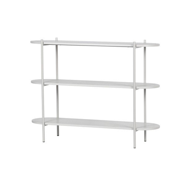 Jasnoszary regał z litego drewna jesionowego 120x92 cm Tender – BePureHome-image-2