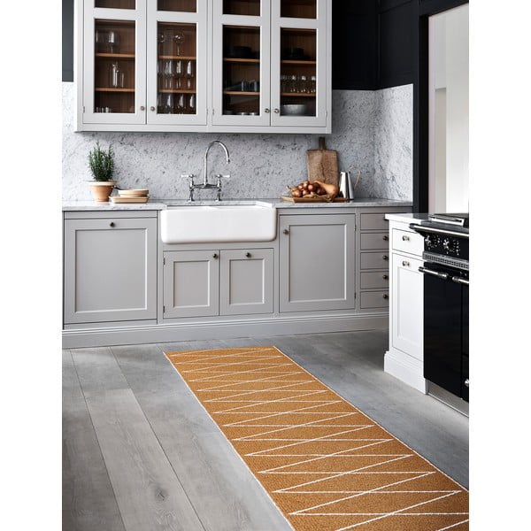 Chodnik odpowiedni na zewnątrz w kolorze ochry 70x240 cm Max Ochre – Pappelina-image-1