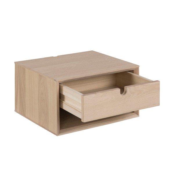 Wisząca szafka nocna z 1 szufladą Actona Century, wys. 21 cm-image-2