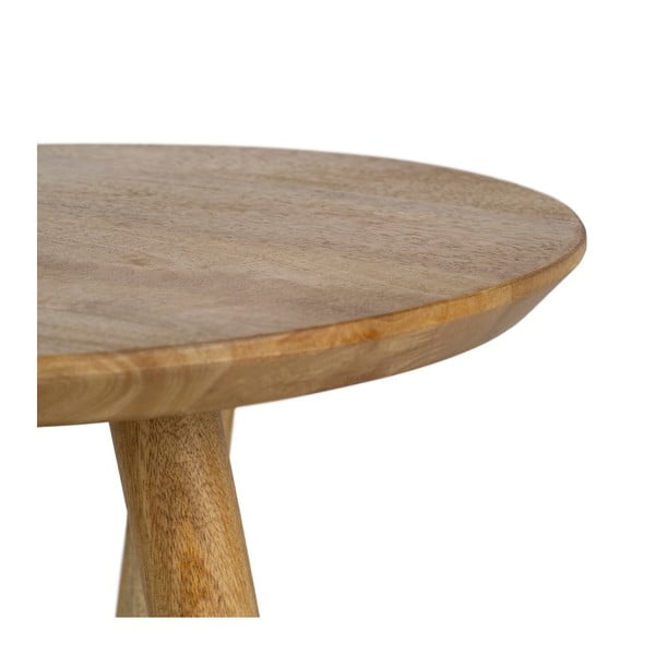 Okrągły stolik z litego drewna mango ø 40 cm Mao – Ixia-image-4