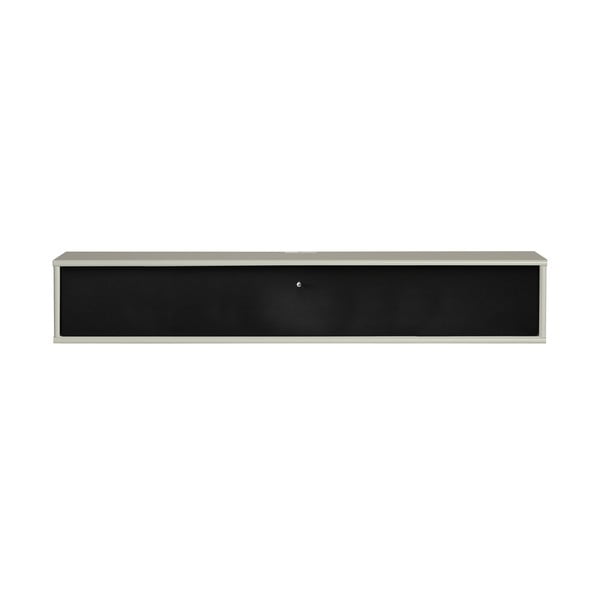 Czarno-beżowa szafka pod TV 133x22 cm Mistral – Hammel Furniture