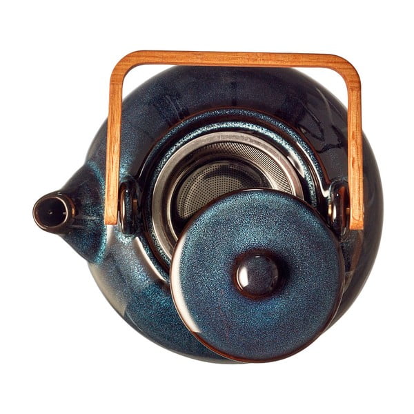 Ciemnoniebieski dzbanek do herbaty ceramiczny z sitkiem 1,2 l Gastro Blue – Bitz-image-3