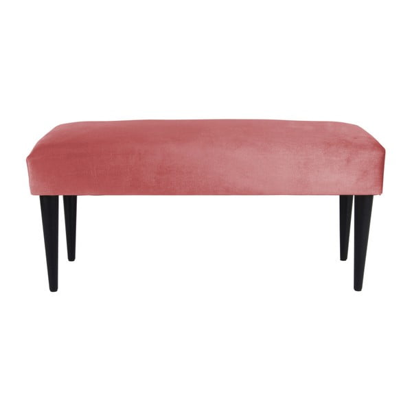 Różowa ławka z aksamitnym obiciem Leitmotiv Luxury