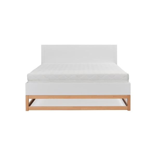 Łóżko 2-osobowe z litego drewna sosnowego SKANDICA Karin, 140x200 cm-image-1