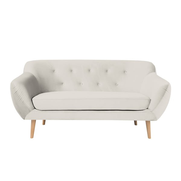 Kremowa sofa 2-osobowa Mazzini Sofas Amelie