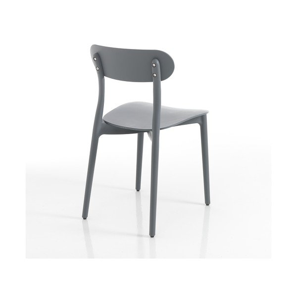 Szare plastikowe krzesło ogrodowe Stoccolma – Tomasucci-image-2