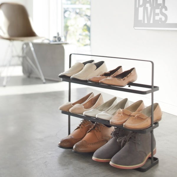 Czarny metalowy regał na buty Tower Shoe Rack – YAMAZAKI-image-2