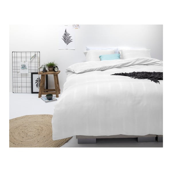 Biała jednoosobowa pościel z mikroperkalu Sleeptime Montreal, 140x200 cm-image-2