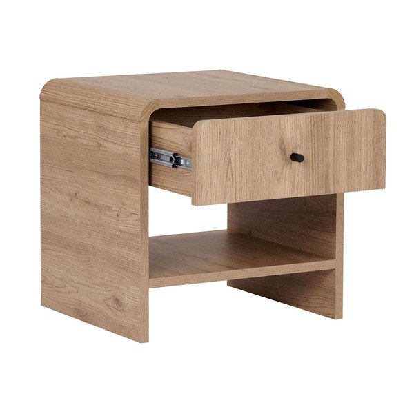 Szafka nocna w dekorze dębu w jasnym naturalnym kolorze Parila – Nordure-image-4