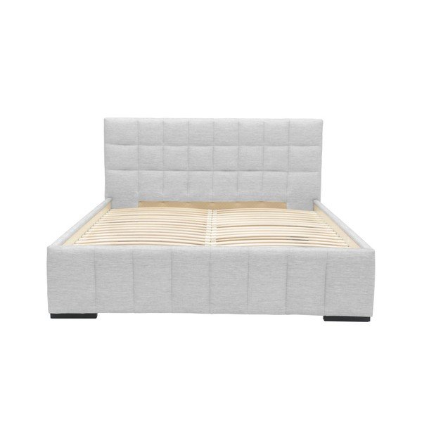 Jasnoszare łóżko 2-osobowe Mazzini Beds Dream, 180x200 cm-image-3