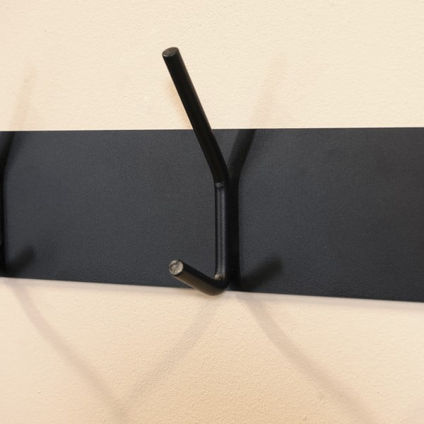 Czarny metalowy wieszak ścienny 40 cm Fusion – Spinder Design-image-2