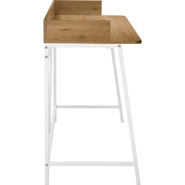 Biurko z blatem w dekorze dębu 50x120 cm Savona – Støraa-image-2