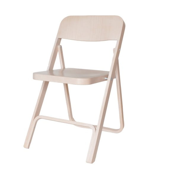 Białe drewniane krzesło składane Hawke&Thorn Stanton