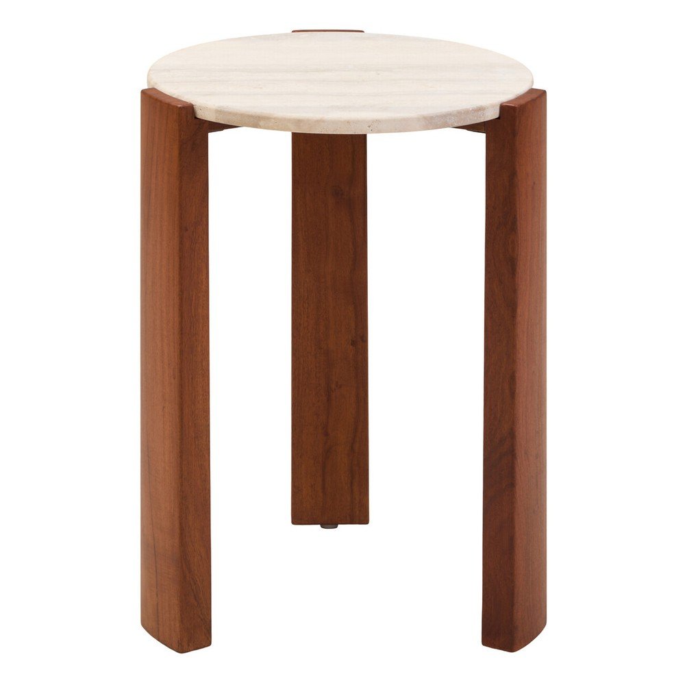 Okrągły stolik z marmurowym blatem ø 46 cm Palermo – Premier Housewares