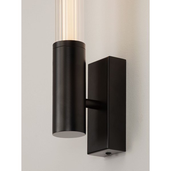 Metalowy kinkiet LED w kolorze matowej czerni Nold – Nova Luce-image-2