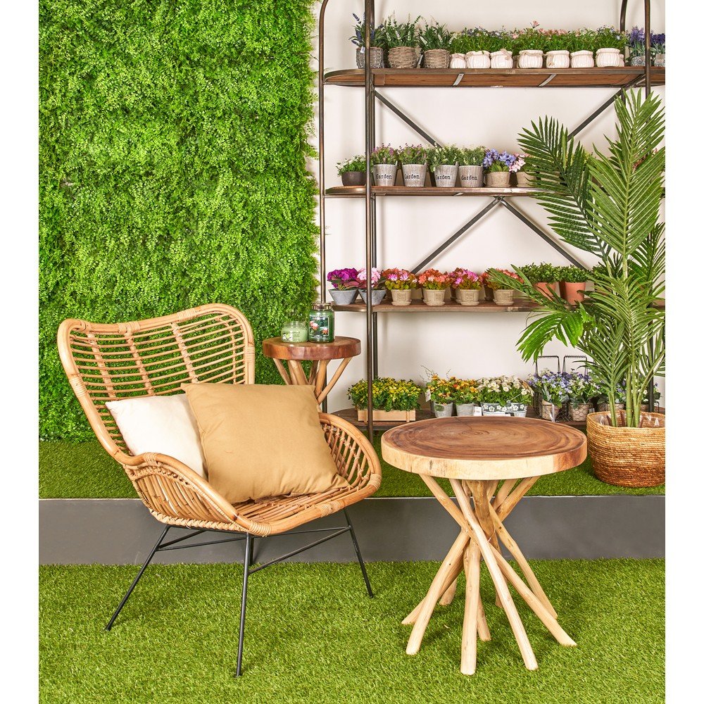 Rattanowy fotel ogrodowy w naturalnym kolorze Casilda – Bizzotto (zdjęcie 8)