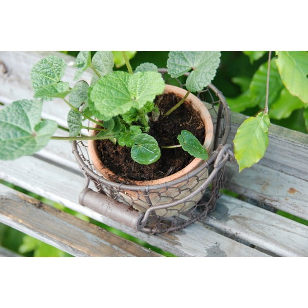 Terakotowa ręcznie wykonana doniczka ø 12 cm – Esschert Design-image-4