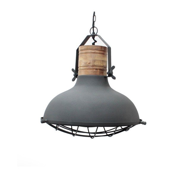 Szara lampa sufitowa LABEL51 Grid, ⌀ 52 cm-image-2