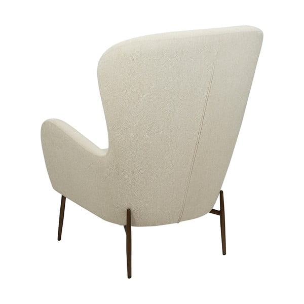 Kremowy fotel z materiału bouclé Glam – DAN-FORM Denmark-image-4