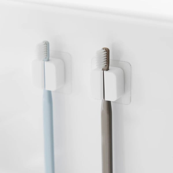 Białe silikonowe uchwyty wielofunkcyjne zestaw 2 szt. Film Hook – YAMAZAKI-image-2