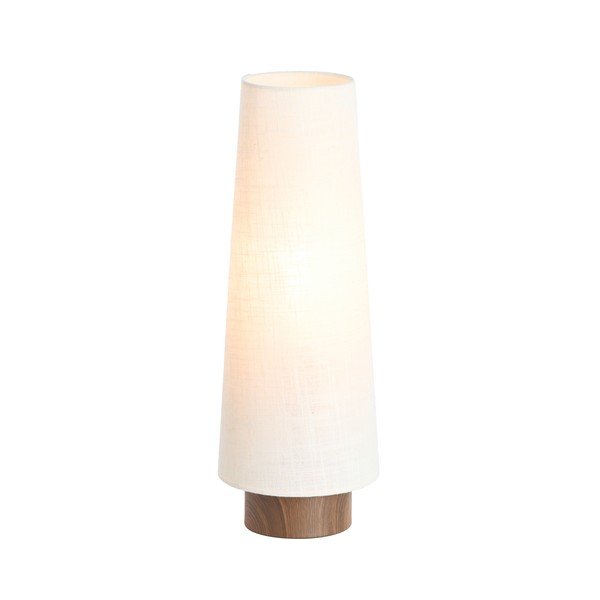 Kremowa metalowa lampa stołowa z tekstylnym kloszem (wysokość 42 cm) Howie – Light & Living-image-1