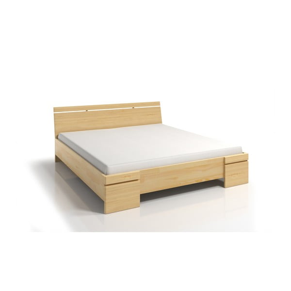 Łóżko 2-osobowe z drewna sosnowego ze schowkiem SKANDICA Sparta Maxi, 180x200 cm-image-3