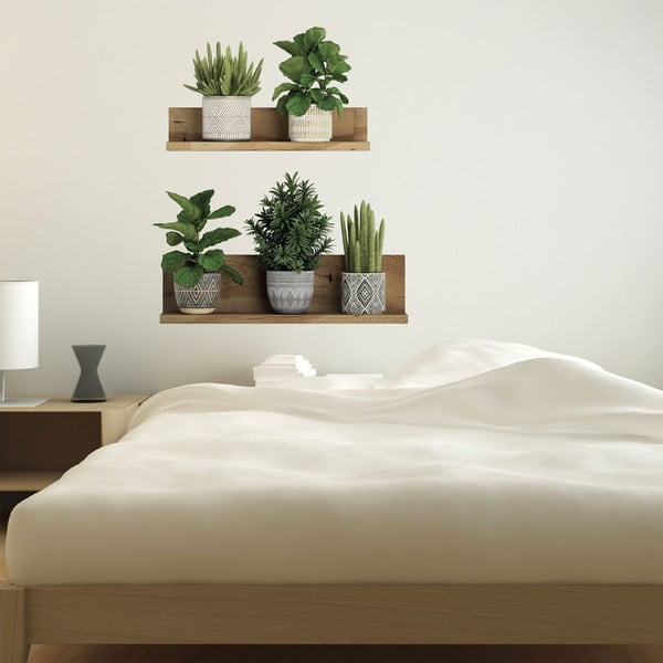 Naklejka na ścianę 60x35 cm 3D effect Green Plants – Ambiance-image-1